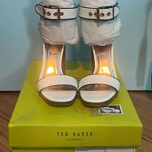 Ted Baker London White Strappy Heels
